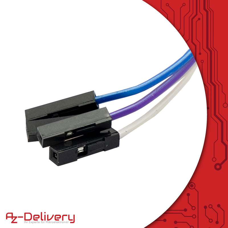 AZDelivery 4 Pin Programmer I2C Module Test Tool PCB Terminal 1 x 4P Gold-Plated Pogo Pins