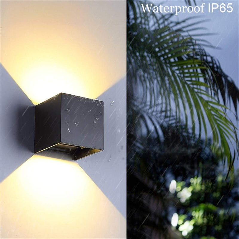 TAIYH Modern LED Wall Lamp - Wall Washer 12V, Adjustable Beam Angle Design, IP65 Waterproof Outdoor/Indoor Light for Hallway Living Room, Warm Light