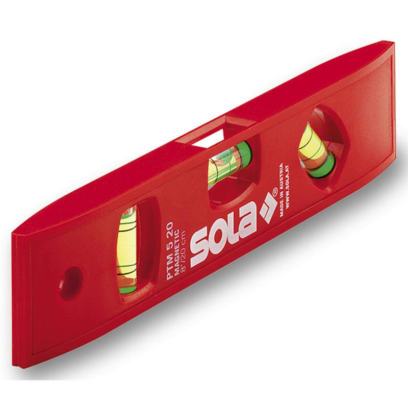 SOLA torpedo spirit level PTM 5 with magnetic strip
