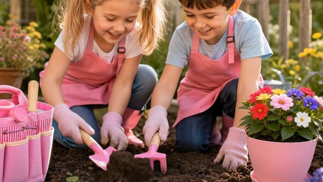 Rileryan 21 PCS Kids Gardening Tools Set Bug Catcher Kit for Kids Girls