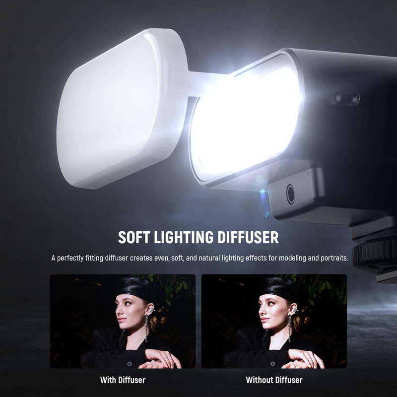 NEEWER Z160 SE Camera Flash, 20Ws GN15 6000±200K Speedlight, Manual 1/1-1/128 Power & S1/S2 Mode 3.7V/1200mAh Battery 650 Full Power Studio Light, Compatible with Canon Nikon Sony Fuji Olympus Cameras