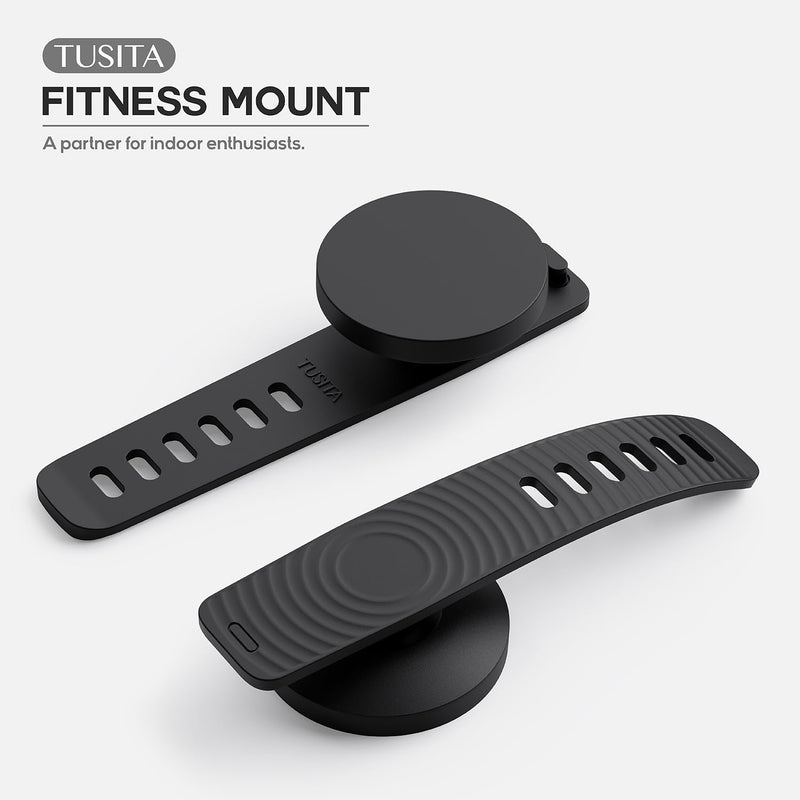TUSITA Magnetic Phone Mount Compatible with Peloton - Compatible with MagSafe,iPhone Holder for Gym,Stationary Bike,Stroller,Cart Handlebars