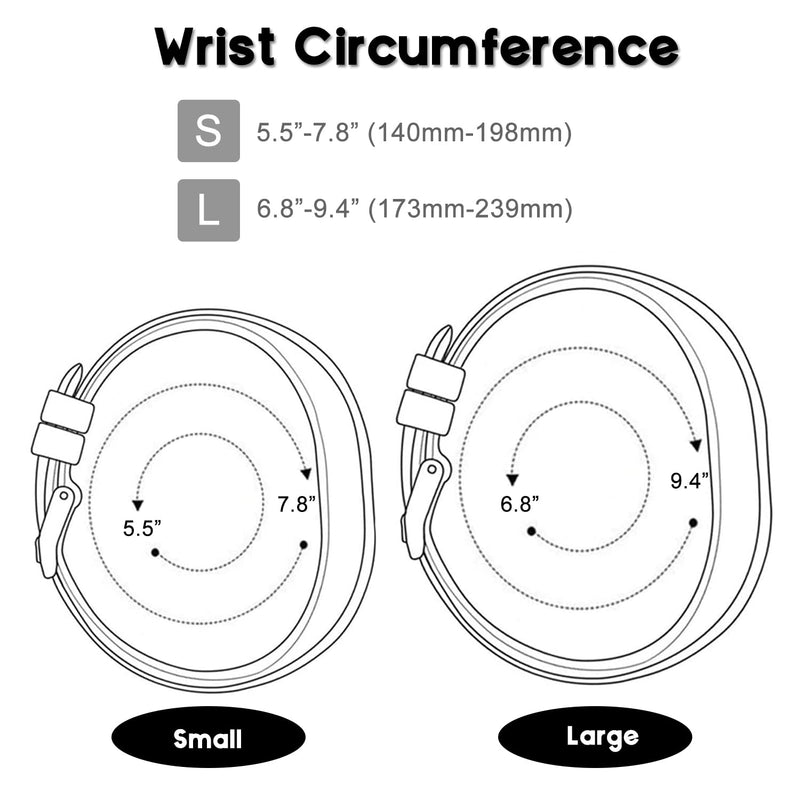 Soft Silicone Band Compatible with Garmin Vivosmart 5 Straps Replacement Wristband Bracelet Band Case Cover for Women Men, Small/Large Size Black Small (5.5"-7.8")