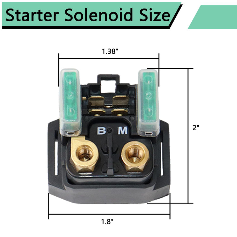 Starter Solenoid Relay Compatible with Most Yamaha ATV YFM 350 400 450 660 - Raptor Grizzly Kodiak Wolverine Big Bear Starter Solenoid