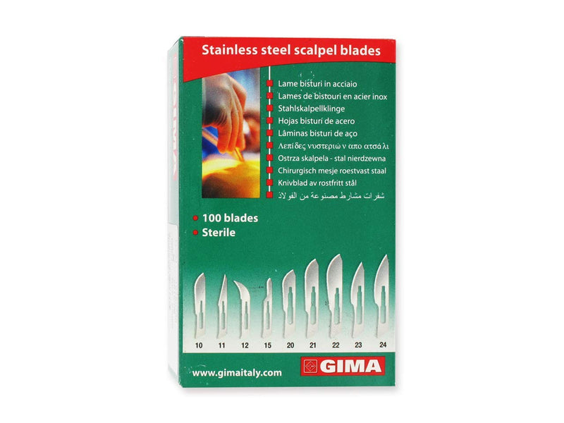 GIMA - Sterile Disposable Stainless Steel Blade No.10 Pack of 100 27020