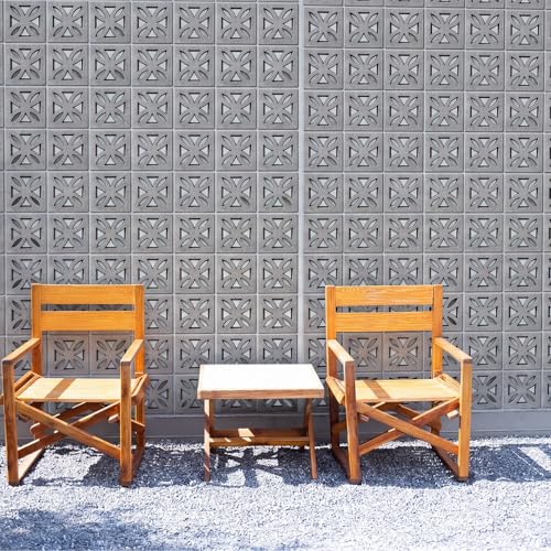 Colingmill 2 Pack Concrete Breeze Brick Molds 11.81'' Windmill Cement Hollow Brick Mold DIY Casting Reusable Cement Block Molding Wall Decorative Block Mould for Furniture Landscape