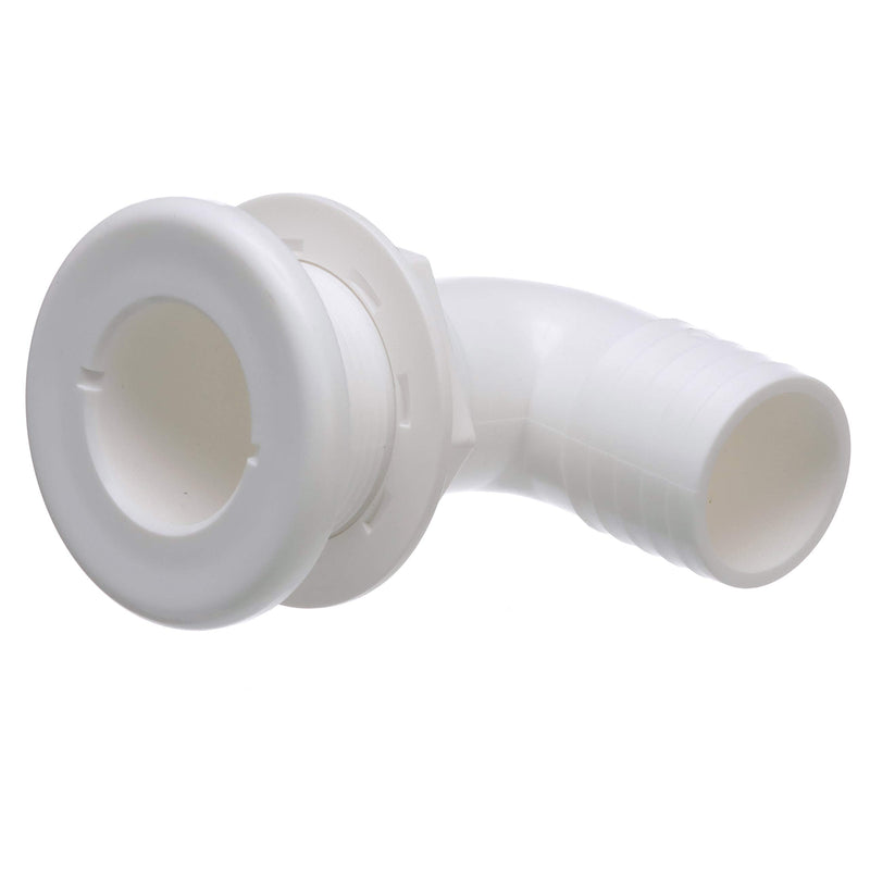 Seachoice 90-Degree Thru Hull Fitting 1-1/2 In. ID Hose, 1-3/8 In. Max Hull