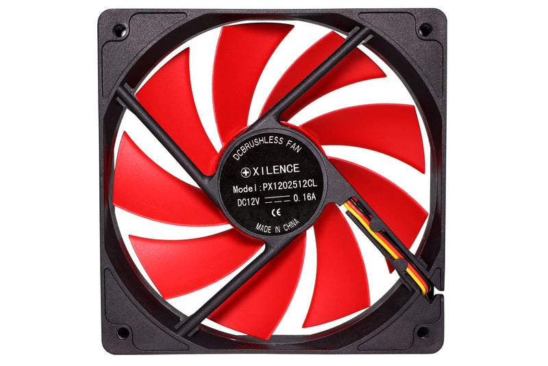 Xilence XPF120.R 120mm case fan, 3PIN, red/black