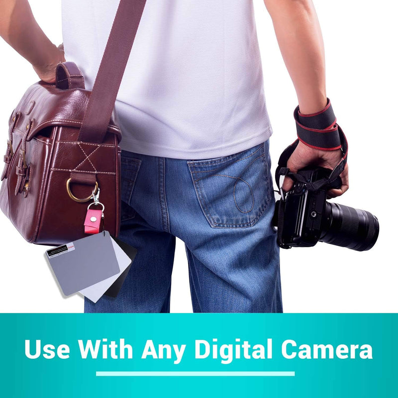 Movo Photo Color, White Balance Card Set for Digital Photography (Index card sized, 5 X 4)