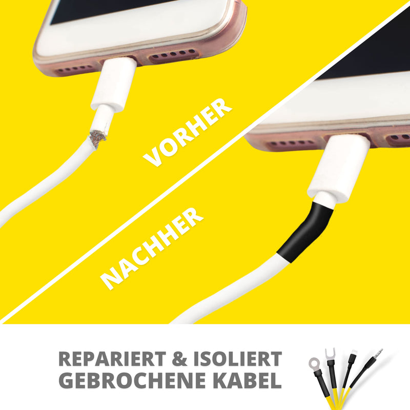 NEUBACH® heat shrink tube set - with 12 sizes between 1-13mm Ø I a total of 560 shrink tubes I Because it is water-repellent and break-resistant, the perfect shrink tube