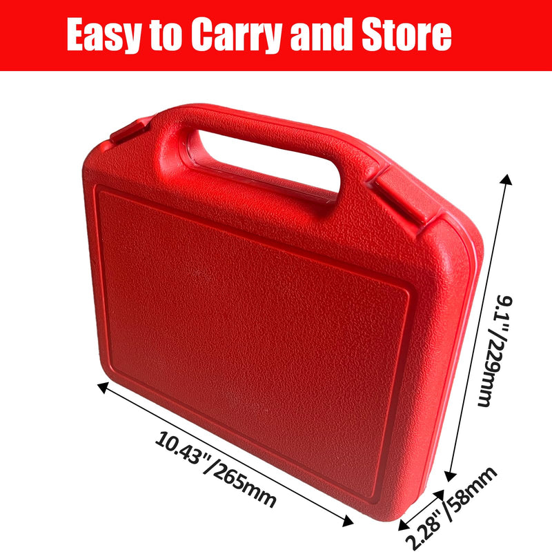 1/2 Inch Deep Drive Impact Socket Set,12-Point,SAE(3/8" to 1-1/4"),14 Pcs,Cr-Mo Steel,With a Storage Case