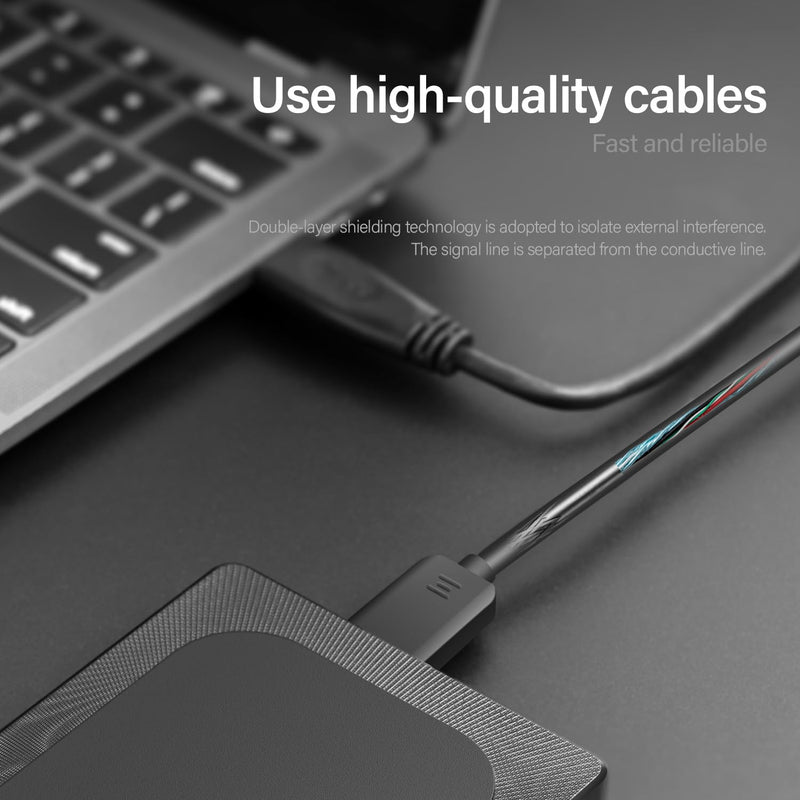 500GB External Hard Drive Ultra Slim Portable HDD-USB 3.0 for PC, Mac, Laptop, PS4, Xbox one,Xbox 360 HD-A4 500GB