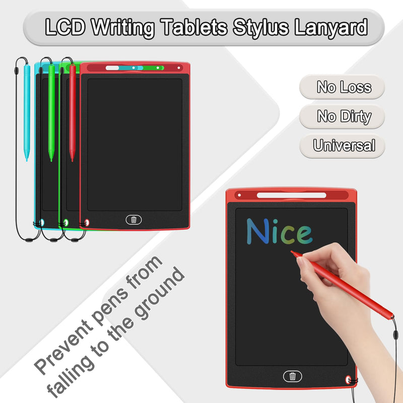 Touch Screen Tablet Stylus Lanyards 15-30" Long Pens Tether LCD Writing Tablets Pens Lanyard Cord Graphic Tablet Styluses Holding String Drawing Tablets Pen Holder Straps for Office School 12 Pack