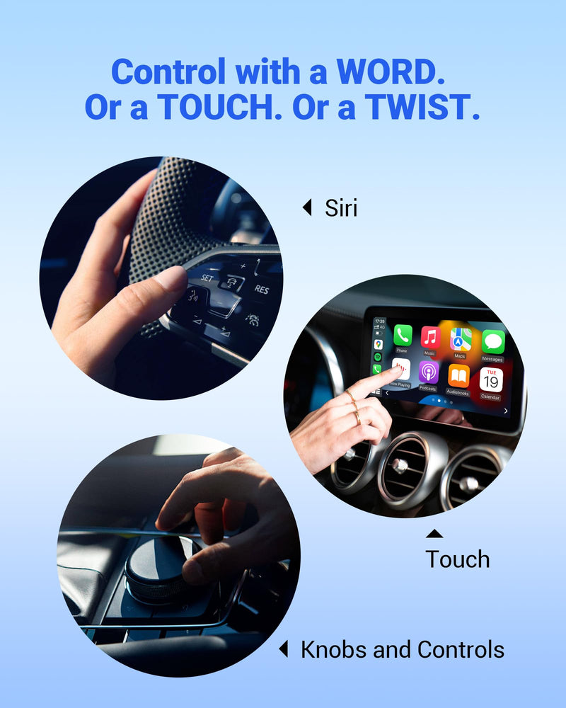 OTTOCAST U2Air Pro Wireless CarPlay Adapter for iPhone - 2025 Version Wired to Wireless CarPlay Dongle - Dual-Band WiFi, Low Latency, Online Update, Plug Play for Factory OEM Wired CarPlay Cars