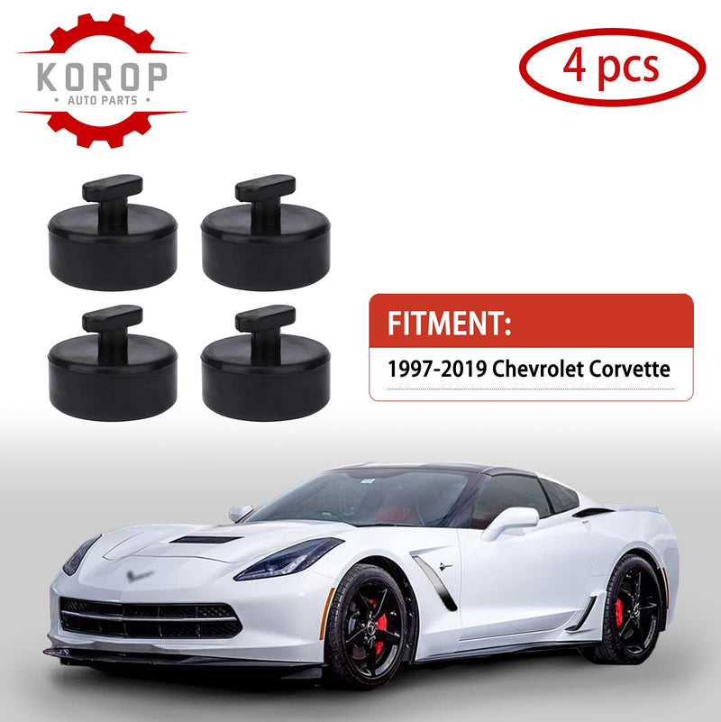 Lifting Jack Pad (4pcs) Compatible with Chevy Corvette C5 C6 C7, Rubber Lift Point Adapter Jack Pucks with Storage Bag