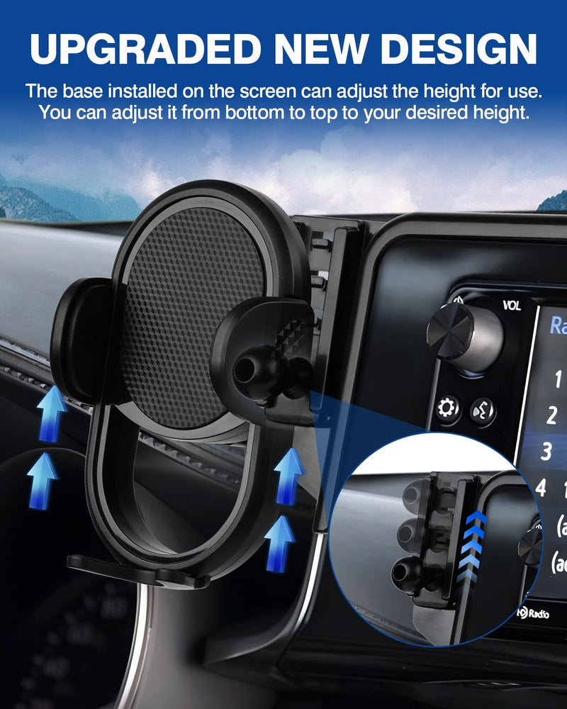 Autorder Custom Fit for Car Phone Holder 2020 2021 2022 Toyota Highlander Lmited/Platinum Accessories Phone Mount 12.3" Screen Cell Phone Automobile Cradles Hands-Free 360 Degree Rotation Toyota Highlander 20-22 12.3-inch