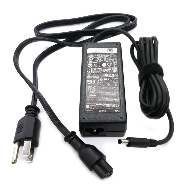 Dell 65W 4.5mm tip Laptop Charger,Latitude 3320 3330 3340 3420 3430 3435 3440 3450 3520 3530 3535 3540 AC Adapter, Black, DA65NM191