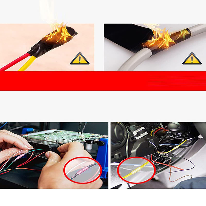 Pack of 20 22-16 AWG waterproof cable connectors BHT1.25, butt connectors with heat shrink tube, cable connectors, insulated waterproof crimp connectors, shrink connectors, crimp connectors, red