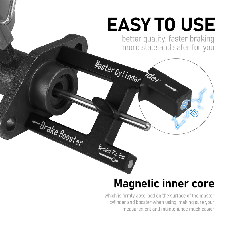 Brake Booster Adjustment Tool Brake Pedal Depressor Tool Brake Booster Push Rod Adjustment Tool Brake Booster with Master Cylinder Booster Master to Master Cylinder Adjustment Tool