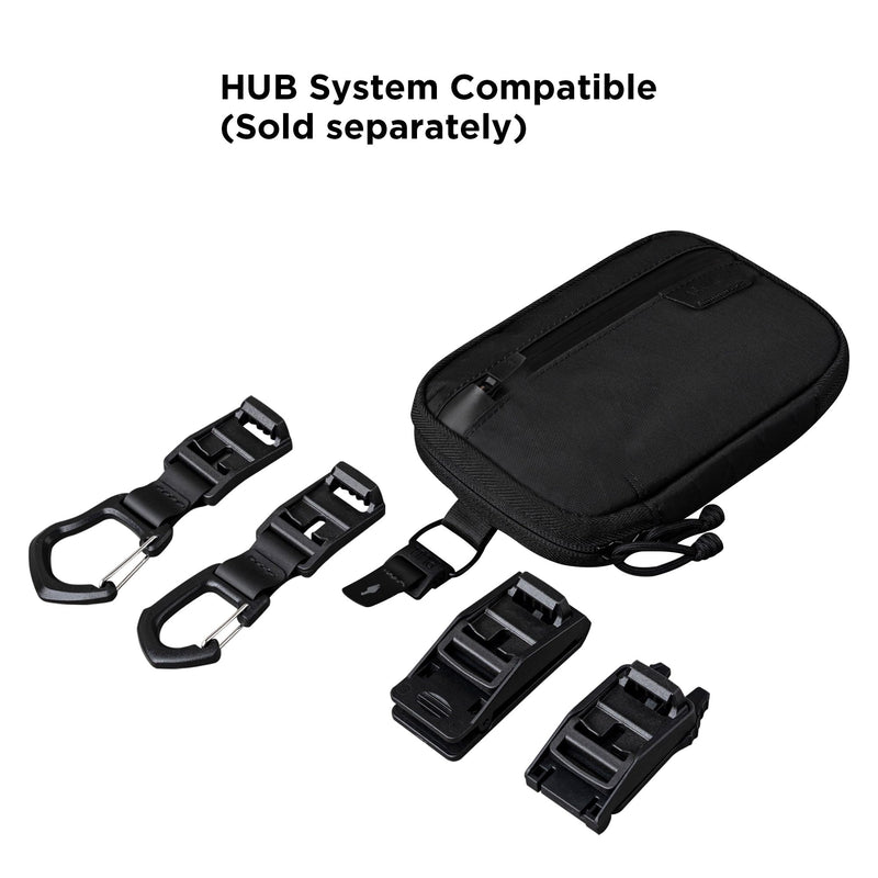 ALPAKA Admin Pouch Pro EDC Organizer Tool Pouch Black X-Pac X42 | Smooth Zipper, Weatherproof Storage for Electronics, Cables, Travel Accessories Black Max-X-Pac X42