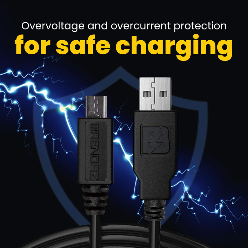 BRENDAZ Micro USB Cable (10-Pack) - Micro USB to USB Charger Cord, Data Transfer Android USB Cord, Compatible with Kindle Fire HD Tablet, Xbox One S X, Galaxy S6, S7 Edge J7, Note 5 4 (6-Feet) 10-Pack 6-Feet