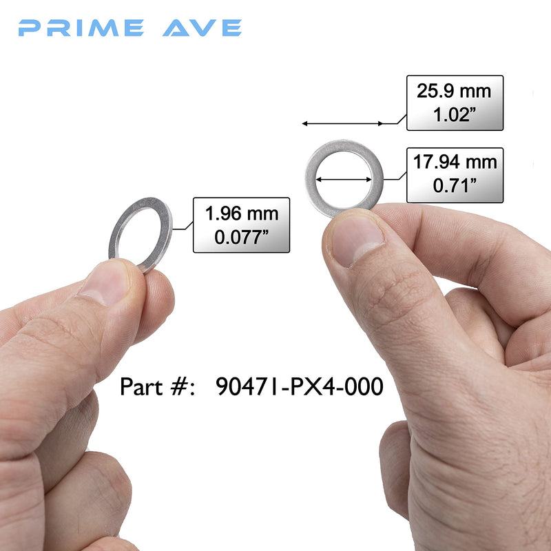 (5) Rear Differential + (5) Automatic Transmission Plug Washers Compatible With Honda & Acura Part# 90471-PX4-000 & 94109-20000 94109-20000 x5 + 90471-PX4-000 x5