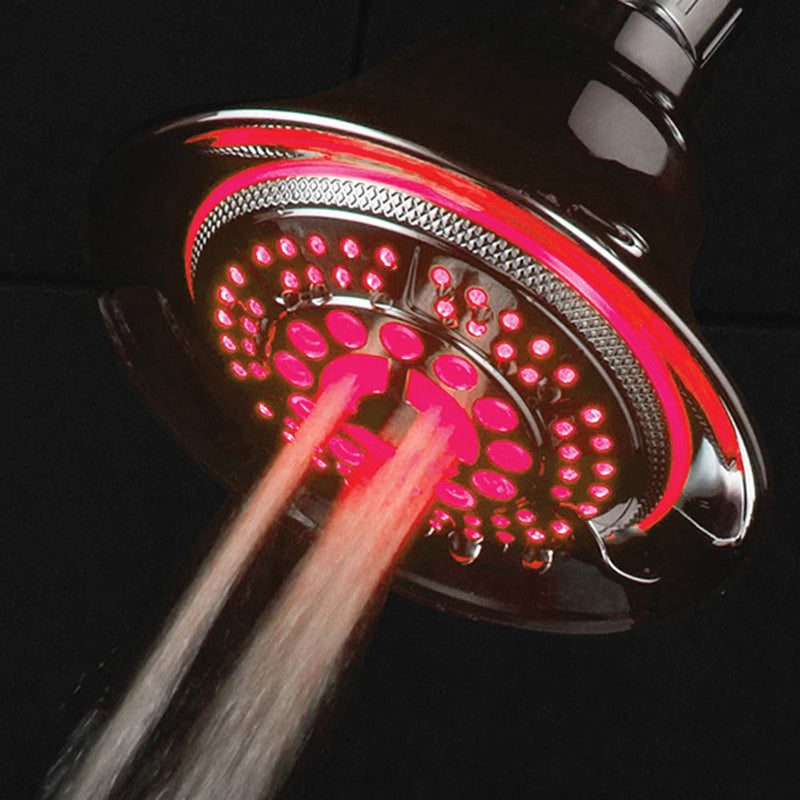 Hotel Spa 2 in 1 Shower System LED Shower Head with Hands-Free Option and LED Lighting