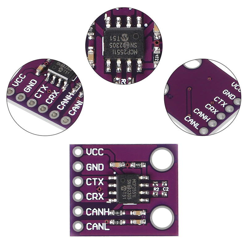 6PCS MCP2551 High Speed CAN Communication Protocol Controller Bus Interface Module Controller Board