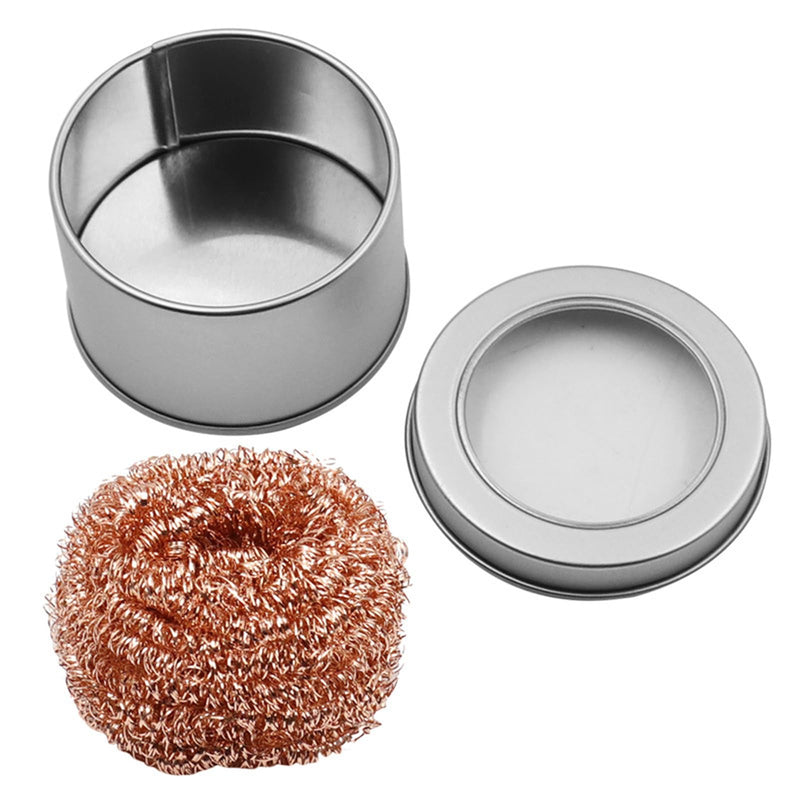 Haiki Metal Wire Cleaner Iron Soldering Waste Absorption Iron Cleaner Soldering Iron Tip Cleaner Storage