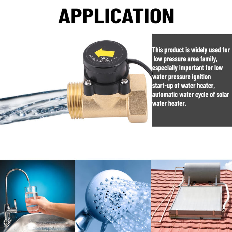 Water Flow Switch HT-800 Flow Switch G1 Thread 220V Water Pump Flow Sensor Automatic Control Switch Flow Switch