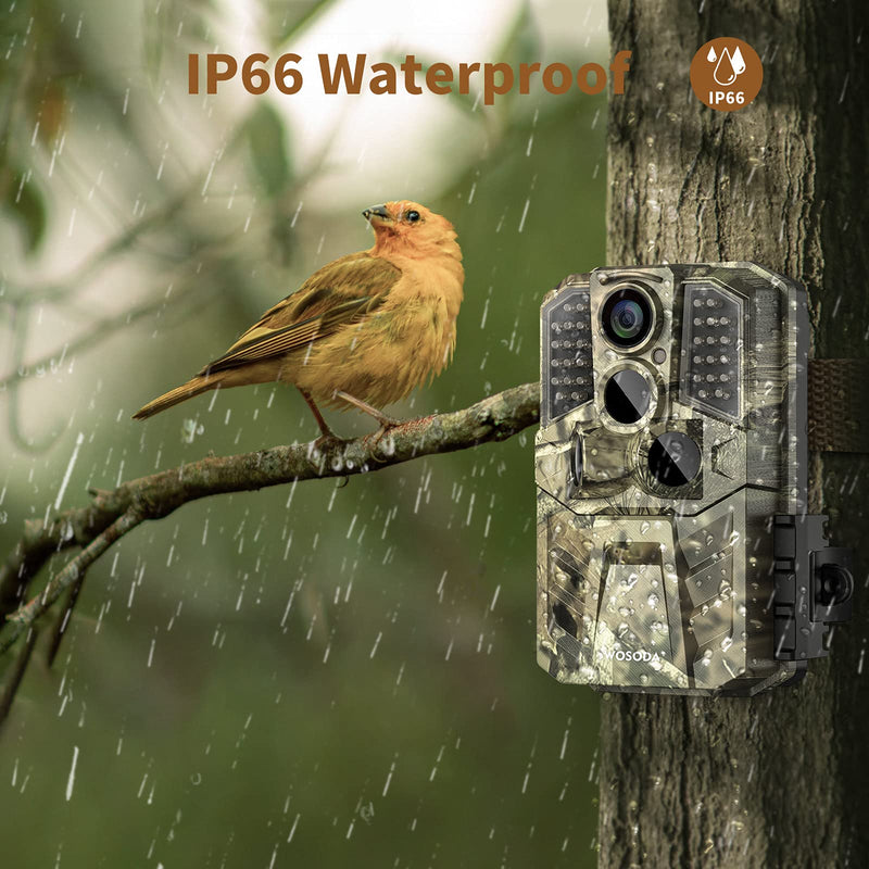 Trail Camera 24MP 1920P HD, Hunting Game Camera 0.2s Trigger Time 3 Infrared Sensors ,Deer Camera with 120° 80ft Motion Activated Waterproof for Outdoor Wildlife Monitoring Home Security, 2” LCD Camo