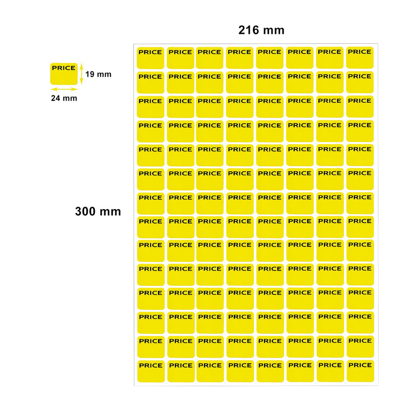 2240 Pieces Garage Sales Stickers Yellow Preprinted Pricing Labels Pre Priced Pricing Labels Sale Labels Yard Sale Stickers - NewNest Australia