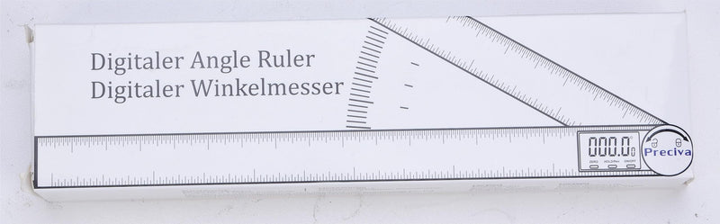 Protractor, Preciva digital protractor with screen HOLD - and 180° rotatable function, 400mm bevel ruler made of stainless steel for woodwork, home work - large display