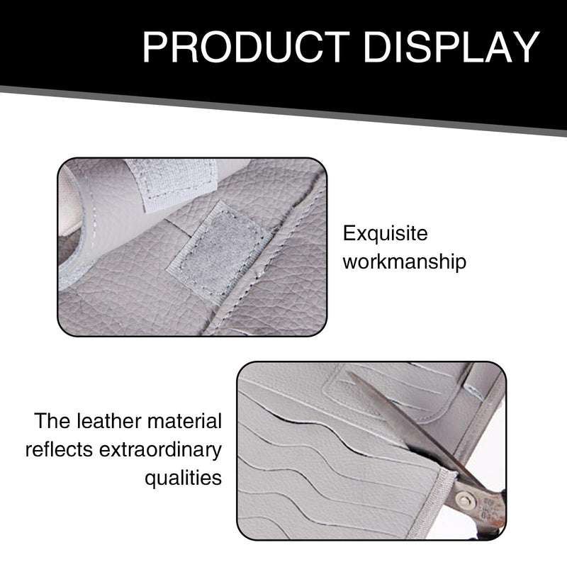 1 PC Car Sun Visor CD Storage Bag, Multi-pocket Leather Layered Organizer, Multi-functional Storage Folder for CDs Sunglasses Cards Pens, Universal Interior Accessories for Cars (Black) 1 PC Black