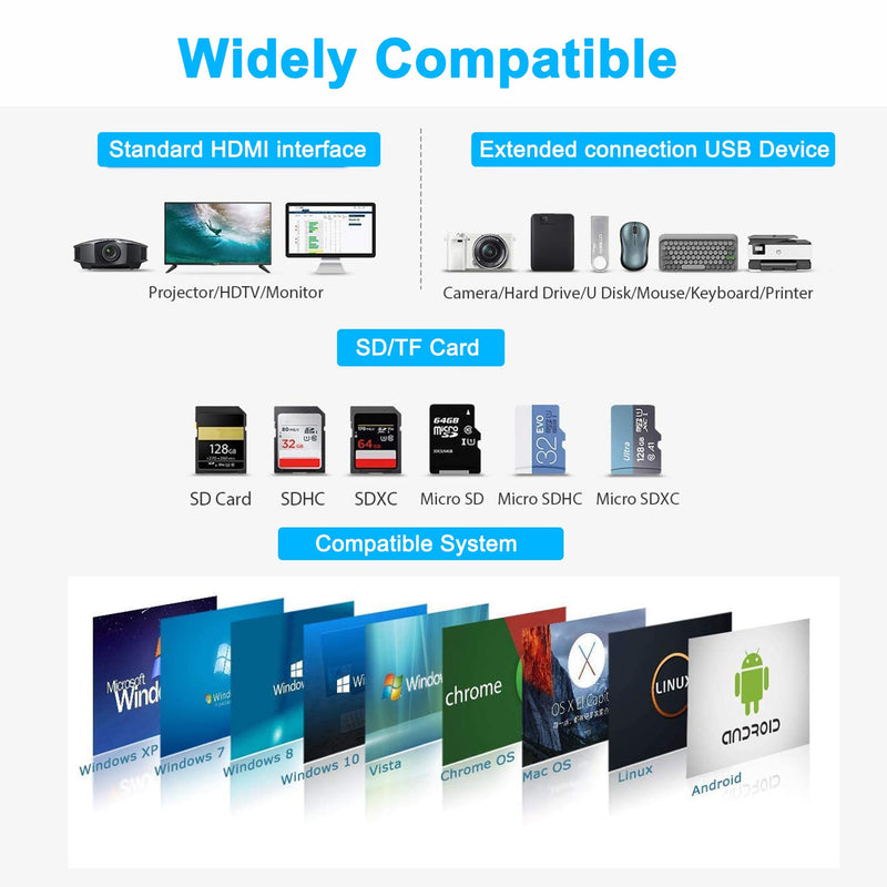 Docking Station Dual Monitor for Dell/HP/Lenovo/Surface Laptop, Dual HDMI Adapter for 2 Monitors, Laptop Docking Station Dual Monitor, 13 in 1 USB C Hub with HDMI/VGA/USB/PD/Ethernet/SD/TF/Audio