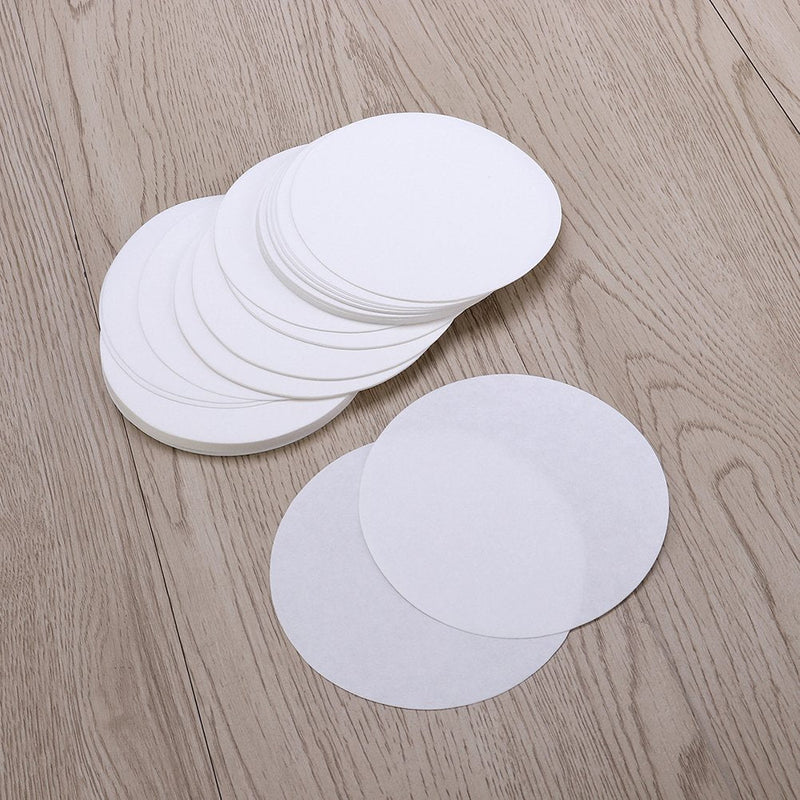 Hemobllo Filter Paper High Quality Round Medium Volume Flow Rate Filter Paper Pack of 100 9cm (White)
