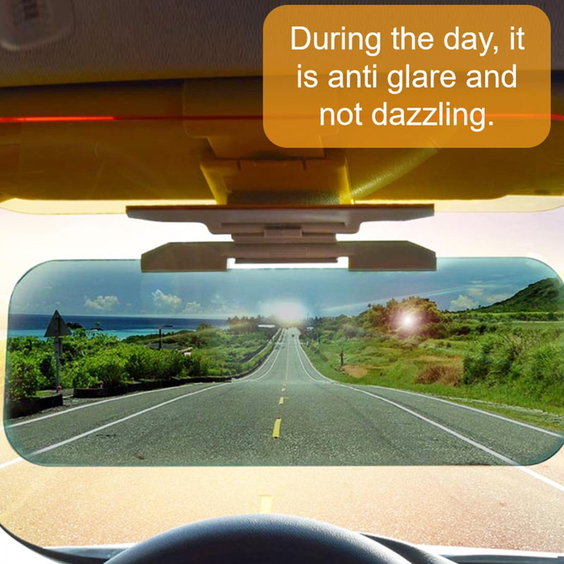 WSSROGY Day and Night Anti-Glare Polarized Car Sun Visor Extender Universal for Car SUVs Trucks 1 pack