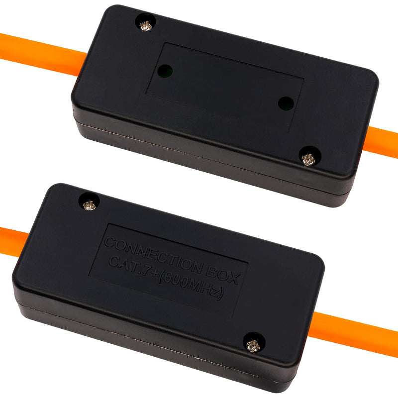 BIGtec CAT.7 LSA Connector Connection Box for Installation Cable Network Cable Connection Module Connector for Cable CAT.5 CAT.6 CAT.7, Shielded Housing, Connects Extended Installation Cable 1 pc.