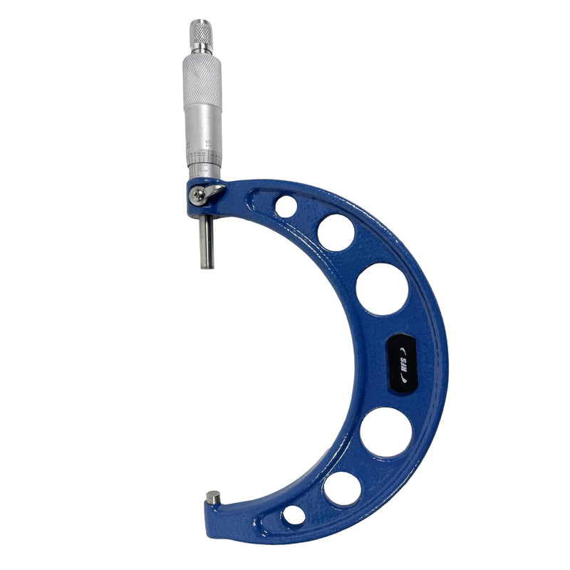 HFS(R) 4-5" Outside Micrometer with 0.0001" Accuracy, Carbide Anvil and Laser-Etched Scale 4-5"x0.0001" Classic Ratchet