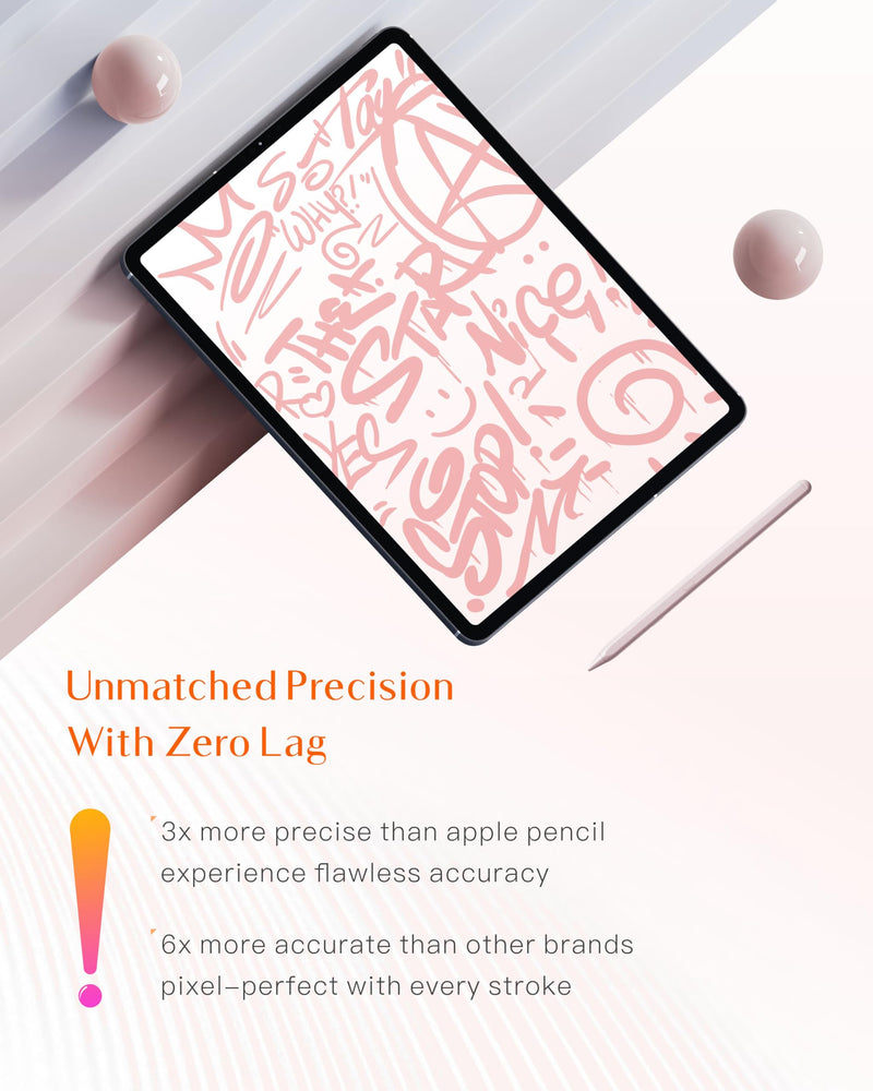Stylus Pen for Apple iPad 9th&10th Generation(2018-2024),3X Battery Life, USB-C Fast Charging (10 Min), iPencil, Tilt & Palm Rejection, Compatible w/6-10 iPad Pencil,Pro (M2/M4), Air, Mini 20 Hours Pink
