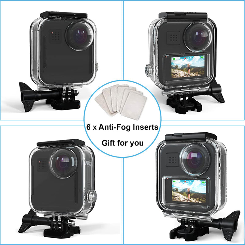 FitStill Waterproof Case for Go Pro Max Action Camera,Underwater Diving Protective Shell Housing 45M/147FT with Touchscreen Bracket Camera Accessories max_case