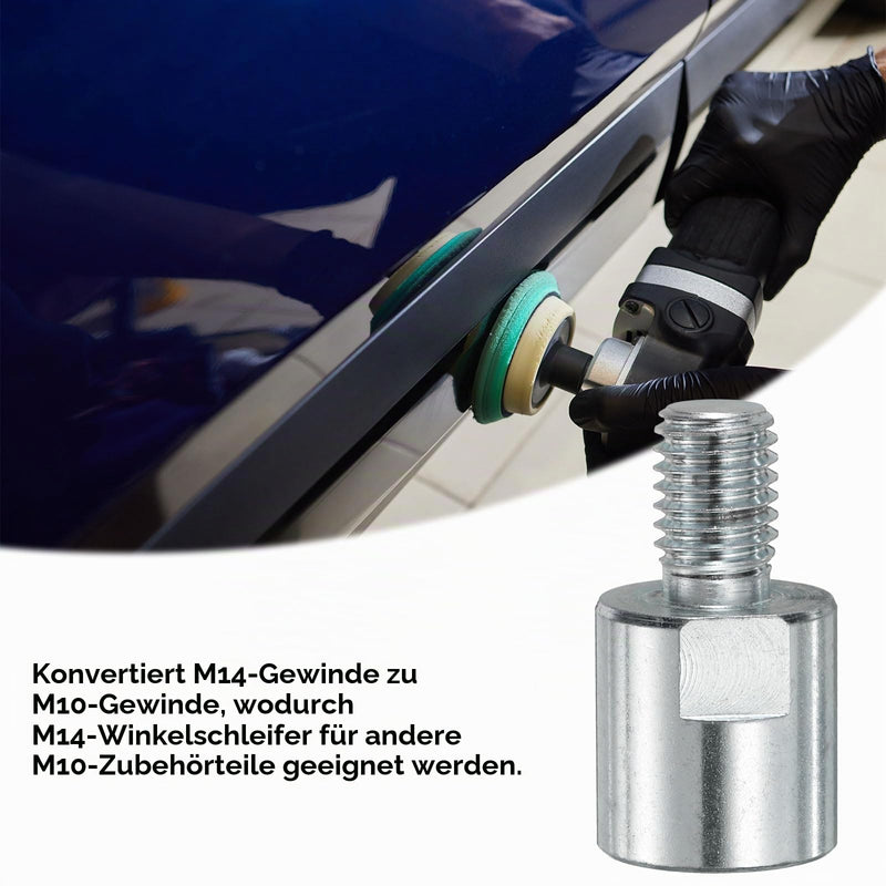 QUARKZMAN M14 Female to M10 Male Adapter Polisher Adapter Connection | Rotary tool connection thread adapter conversion tool for polishing wheel