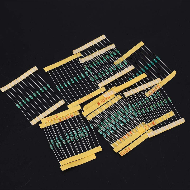 Inductor Set Electric Induction Ring Inductor Set 1/4W Color Ring 12 Kinds Inductor 1UH~1MH 120pcs