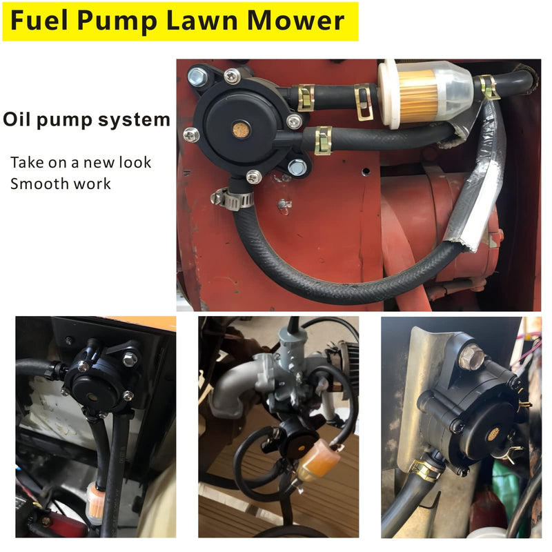 Replace Fuel Pump 691034 692313 Briggs 808492 597338 Kohler 17hp-27hp For Lawn Mower Tractor Golf Cart Engine and Kawasaki Cub Cadet Craftsman Starter Vacuum Fuel Pump (A Set) A Set