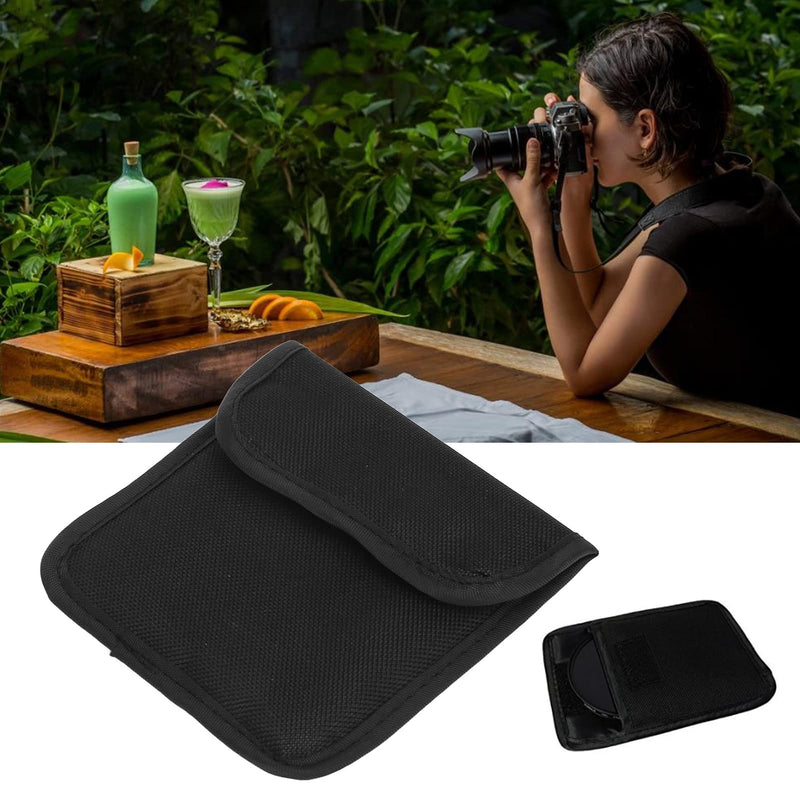 Filter Case, 1 Pocket Camera Lens Filter Carrying Case Nylon Waterproof Storage Bag,for Filters Up to 82mm