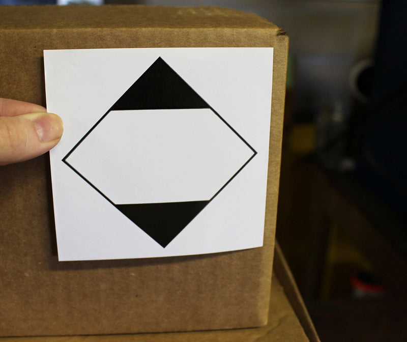 ChromaLabel 4 x 4 inch Ground ORM-D Shipping Labels, 250 Labels per Roll