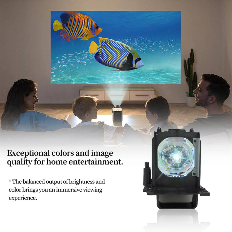 915B455011 Replacement Projector Lamp Bulb Compatible with Mitsubishi for WD-73640 /WD-73740 /WD-73840 /WD-73C11 /WD-73CA1 /WD-82740 /WD-82840 /WD-82CB1 /WD-92840 Lamp Bulb Replacement with Housing 915B455011-M-P