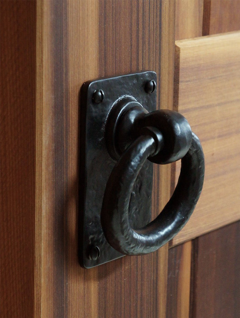 Iron Valley - 4.5'' Ring Pull - Door & Gate Handle - Solid Cast Iron