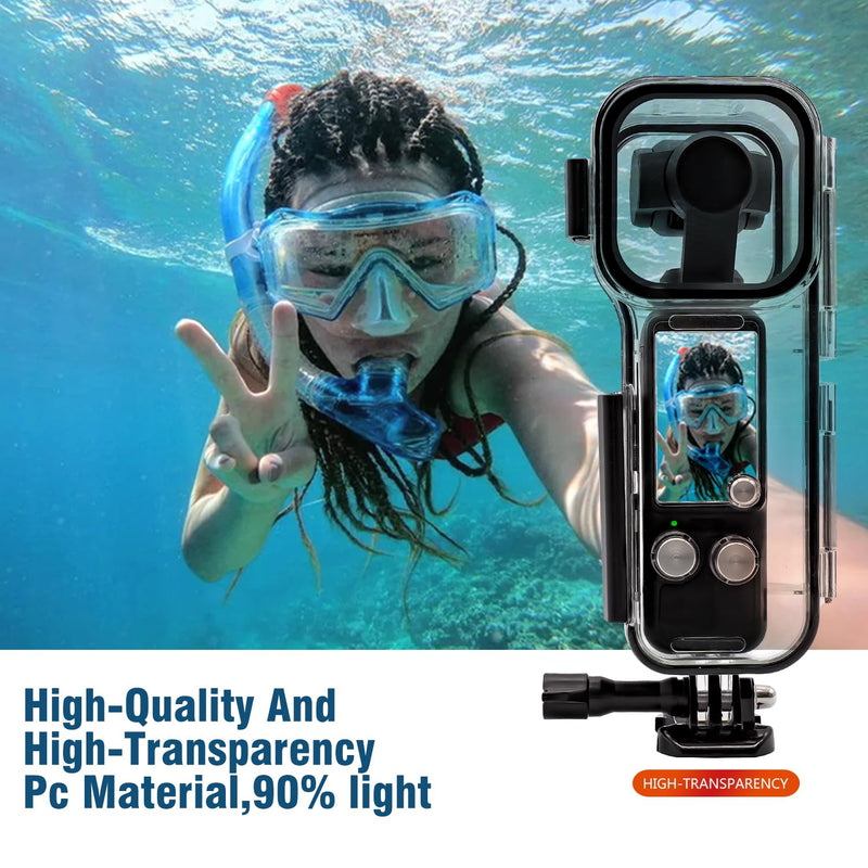 50M (164ft) Osmo Pocket 3 Waterproof Case Housing for DJI Osmo Pocket 3 Waterproof Accessories, Protective Underwater Dive Housing Shell Osmo Pocket 3 Accessories