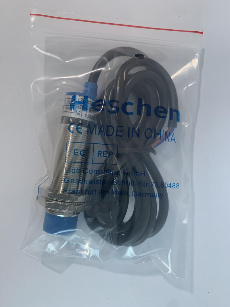 Heschen inductive proximity switches with sensor LJ18A3-8-Z/BY, detector 8mm, 10-30VDC, 200mA, PNP NO (normally open), 3 wire